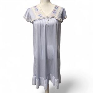 Lavender Lace Trim Chemise